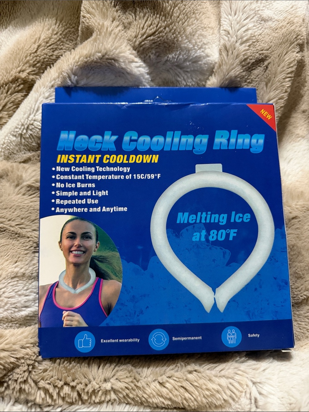 Neck Cooling Ring Instant Cooldown - White